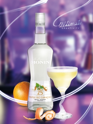 MONIN Triple Sec Curacao 25 liqueur ambiant