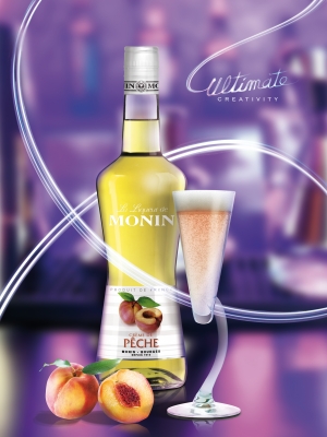 MONIN Peach liqueur ambiant