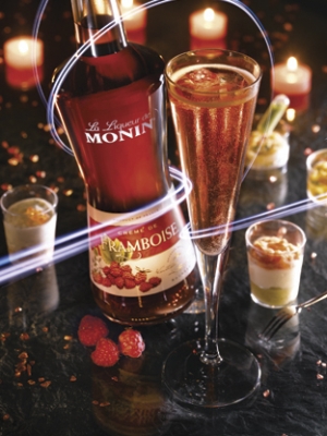 MONIN Raspberry liqueur ambiant