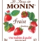 MONIN Strawberry syrup label