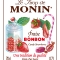 MONIN Candy Strawberry syrup label