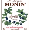 MONIN Blueberry syrup label