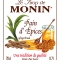 MONIN Gingerbread syrup label