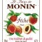 MONIN Peach syrup label